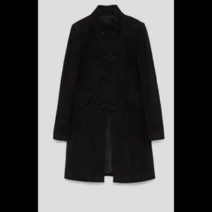 ZARA Double Breasted Collar Coat Size M